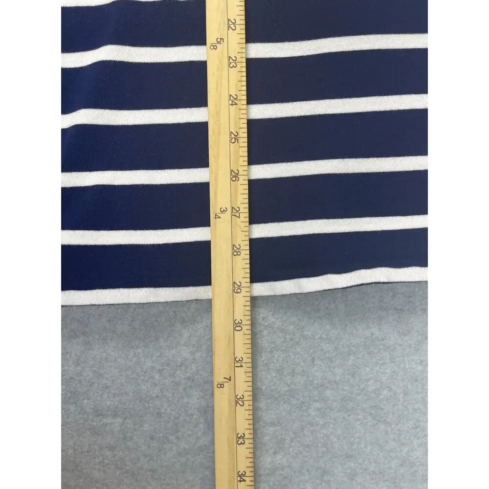 Polo Ralph Lauren Terry Polo Shirt Mens Size 2XL Navy Blue Striped Color Blocked